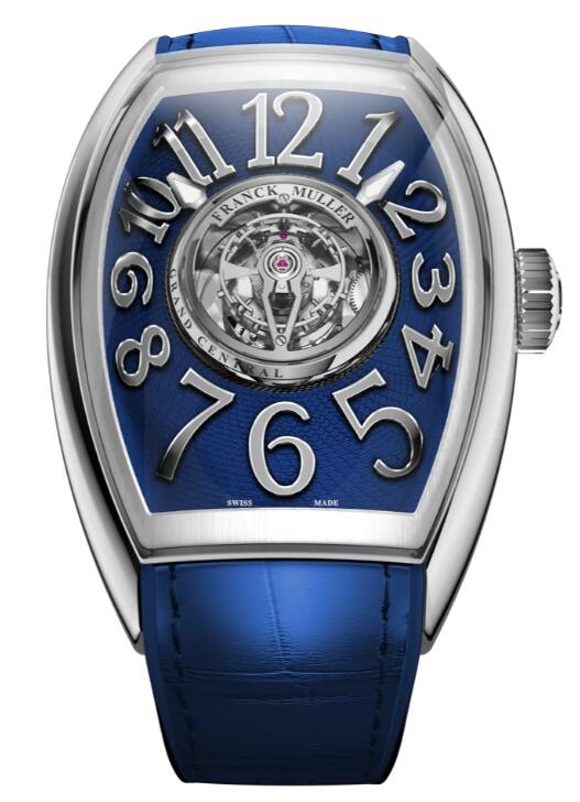 Buy Franck Muller Grand Central Tourbillon Steel - Blue Replica Watch for sale Cheap Price CX 40 T CTR AC AC (BL.AC)